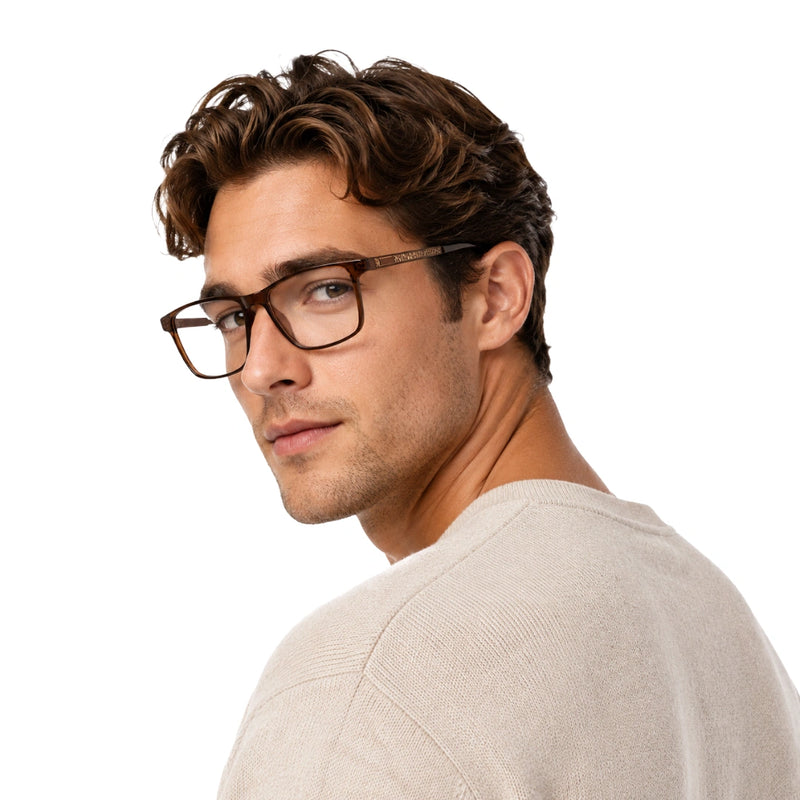 Wide Rectangular Prescription Eyeglasses | OS Sea Rock 010-zoom-