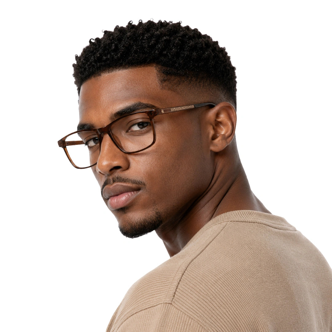 Wide Rectangular Prescription Eyeglasses | OS Sea Rock 010-27