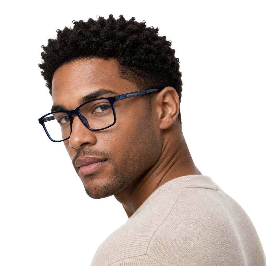 Wide Rectangular Prescription Eyeglasses | OS Sea Rock 010-9