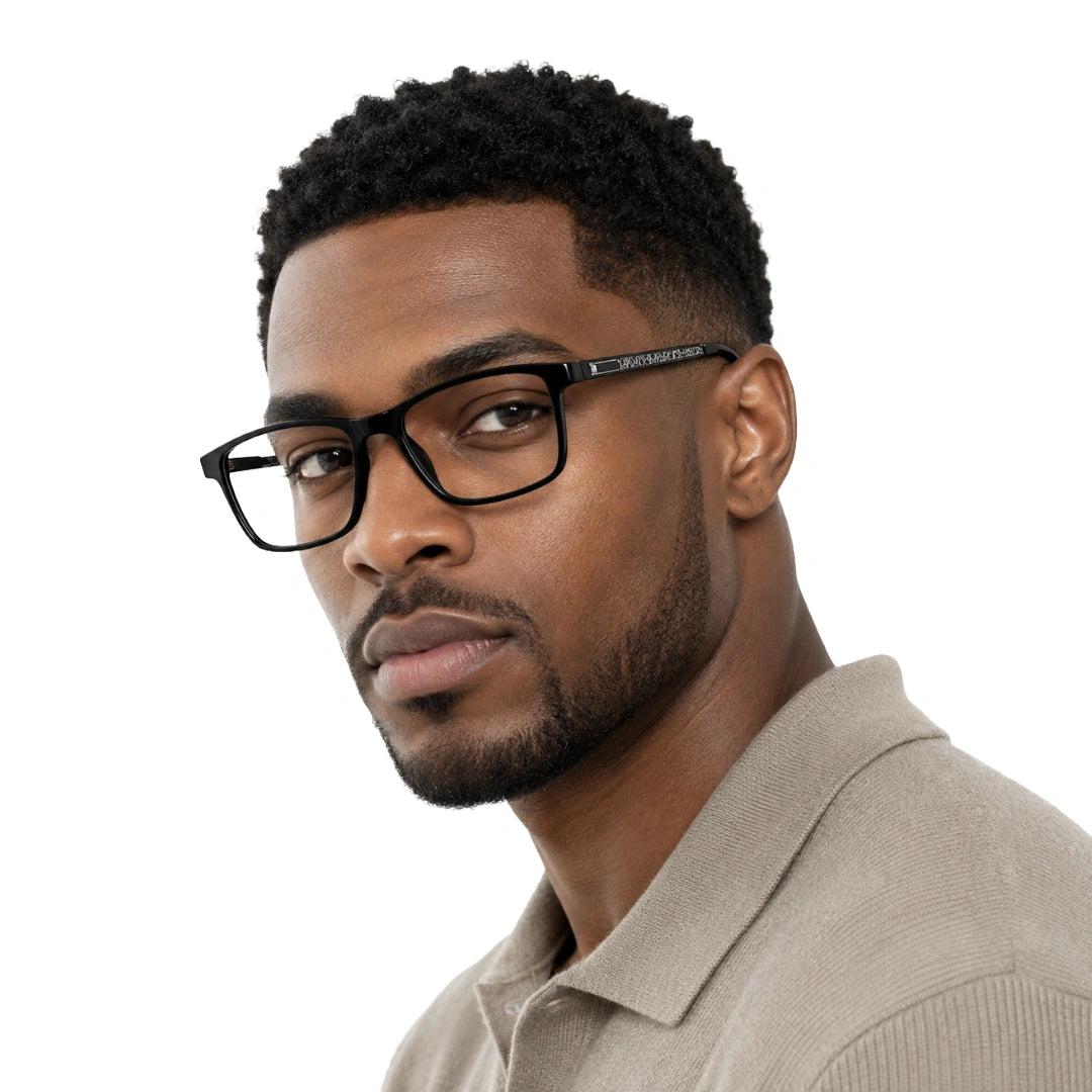 Wide Rectangular Prescription Eyeglasses | OS Sea Rock 010-54