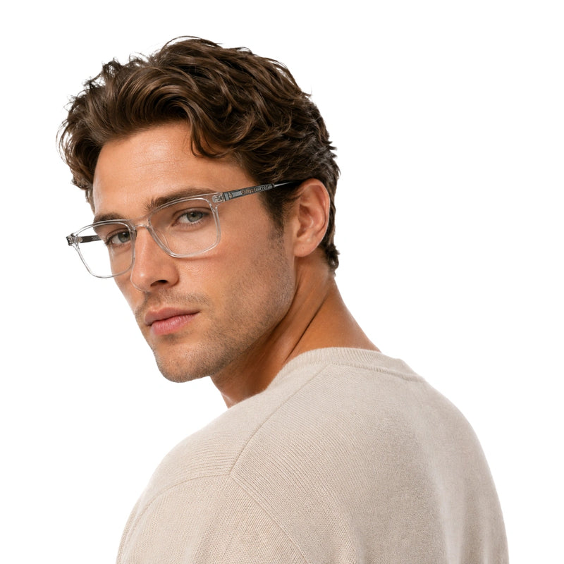 Wide Rectangular Prescription Eyeglasses | OS Sea Rock 010-zoom-