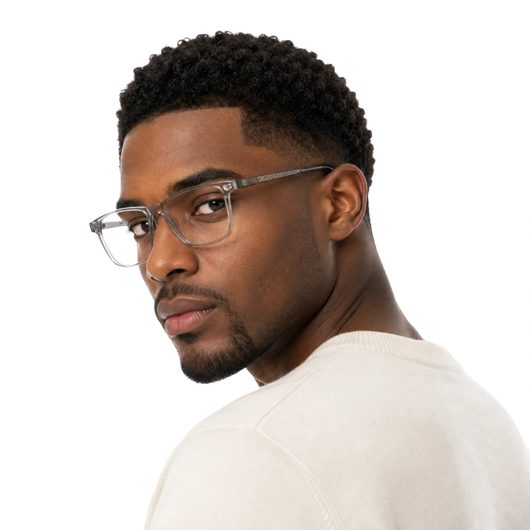 Wide Rectangular Prescription Eyeglasses | OS Sea Rock 010-zoom-45