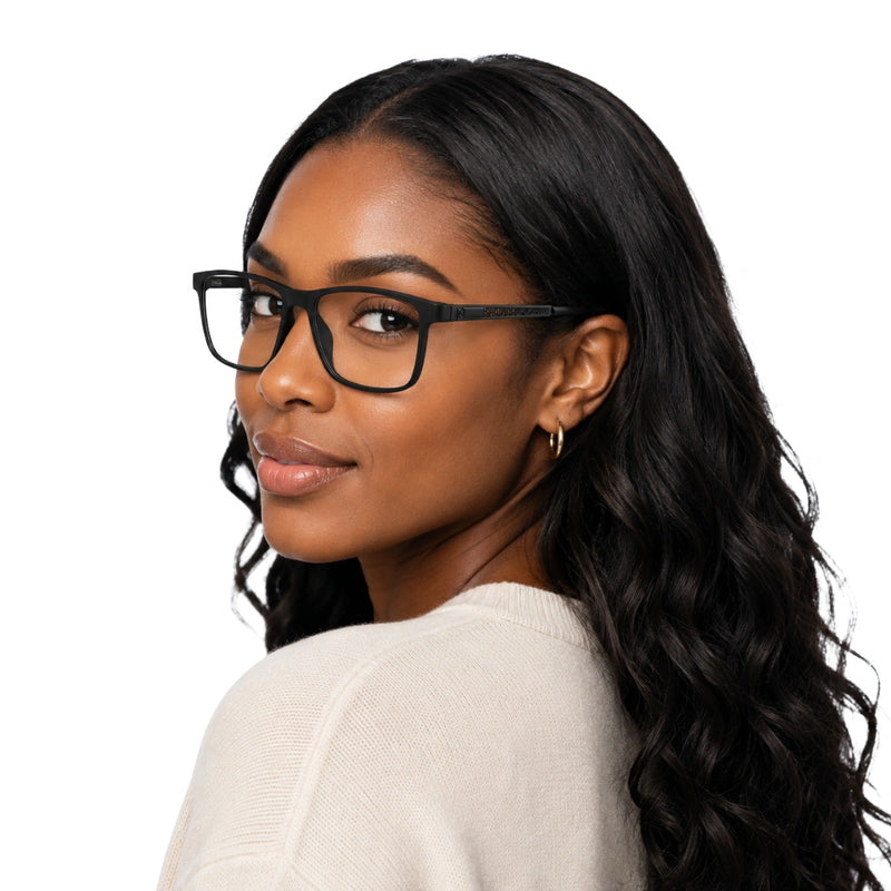 Wide Rectangular Prescription Eyeglasses | OS Sea Rock 010-zoom-