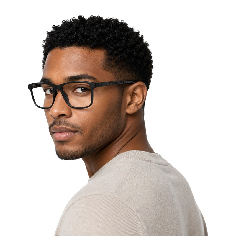 Wide Rectangular Prescription Eyeglasses | OS Sea Rock 010-zoom-