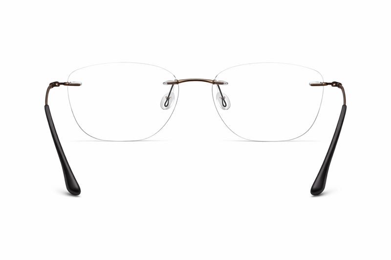 OS Fel High 3P 1003 Rimless Eyeglass Frame-zoom-