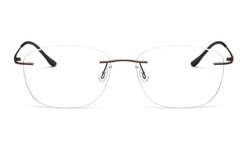 OS Fel High 3P 1003 Rimless Eyeglass Frame-zoom-