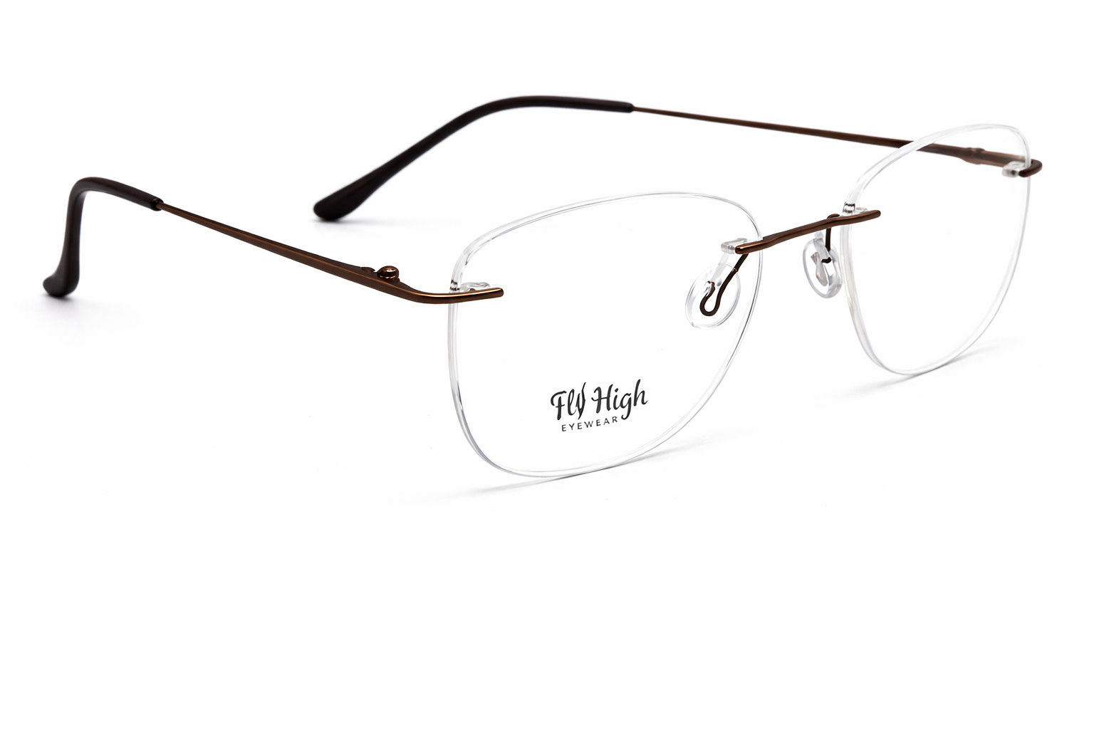 OS Fel High 3P 1003 Rimless Eyeglass Frame-zoom-2