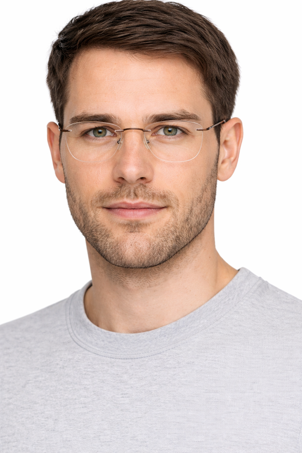 OS Fel High 3P 1003 Rimless Eyeglass Frame-6