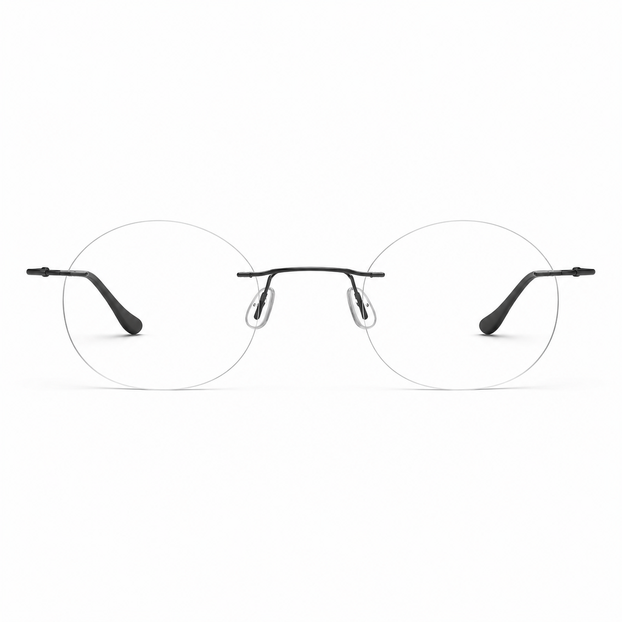 OS Fel High 3P Rimless Round Eyeglass Frame