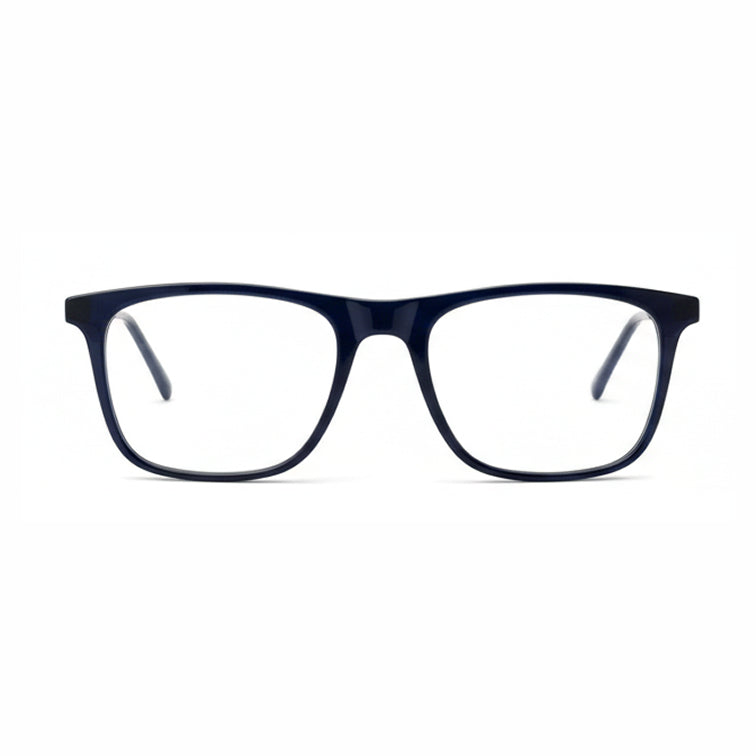 Navy Elite - Rectangle Metal Temple Eyeglasses