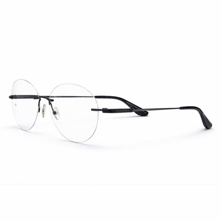 Rimless Round Titanium Eyeglasses