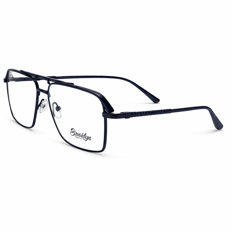 Brooklyn Square Navigator Eyeglasses - Classic Metal Frame-zoom-