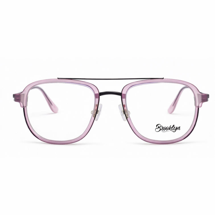 Brooklyn Aviator Navigator Eyeglasses - Premium Metal Frame