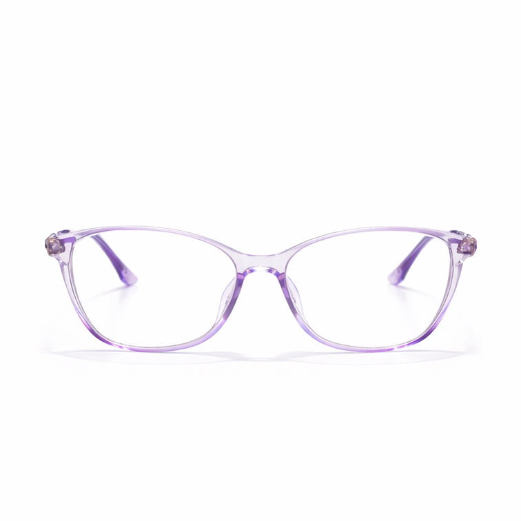Elegant Translucent Purple Rectangular Eyeglasses - Premium TR90 Design