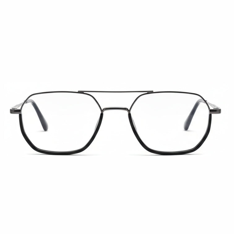 College Fashion - Double Bridge Navigator Eyeglasses-zoom-
