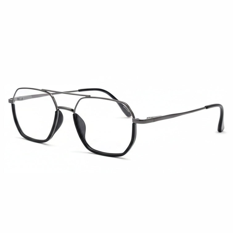 College Fashion - Double Bridge Navigator Eyeglasses-zoom-