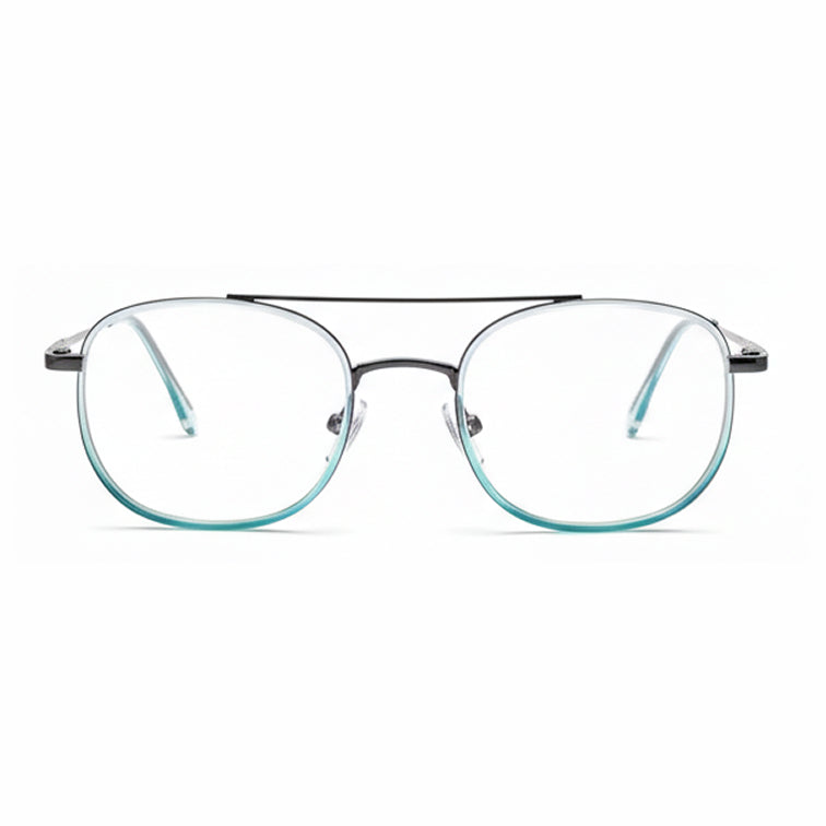 Teal Aviator - Double Bridge Navigator Eyeglasses-zoom-
