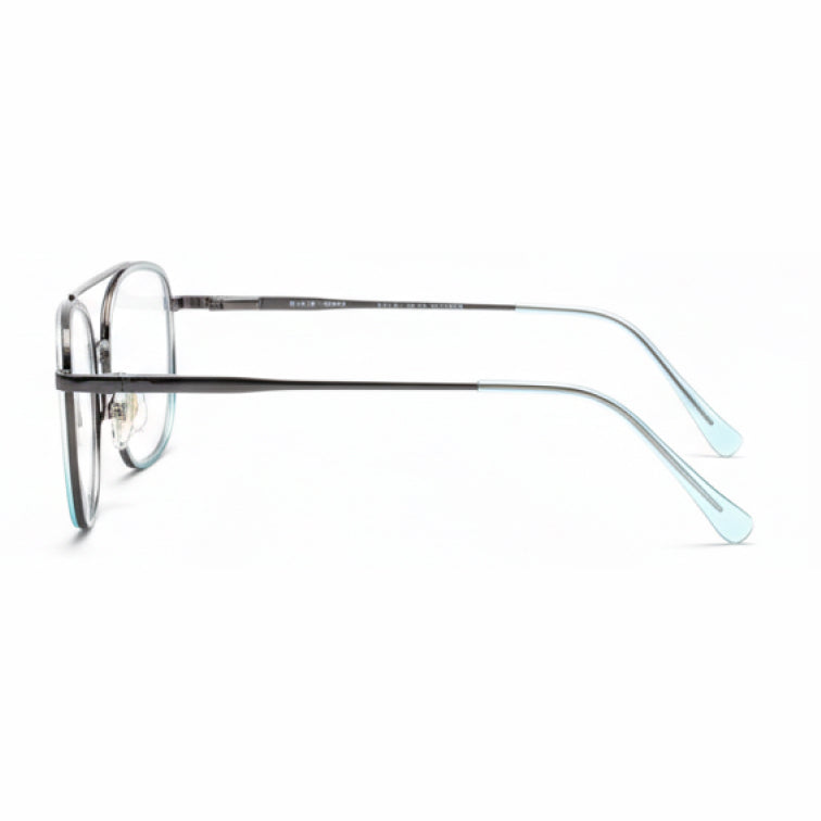 Teal Aviator - Double Bridge Navigator Eyeglasses-zoom-4