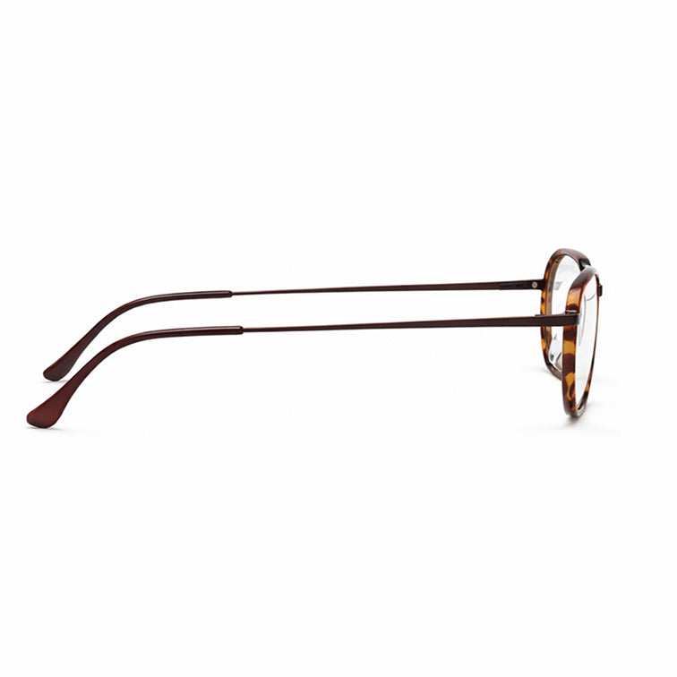 Classic Tortoise Square Frame Eyeglasses - Premium Lightweight Design-zoom-4