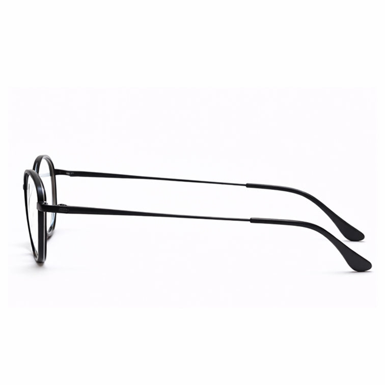 Classic Black Rounded Square Frame Eyeglasses - Versatile Everyday Design-zoom-4