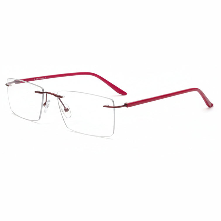 BD Minimalist Rimless Eyeglasses - Rectangular Frame