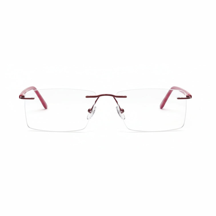 BD Minimalist Rimless Eyeglasses - Rectangular Frame