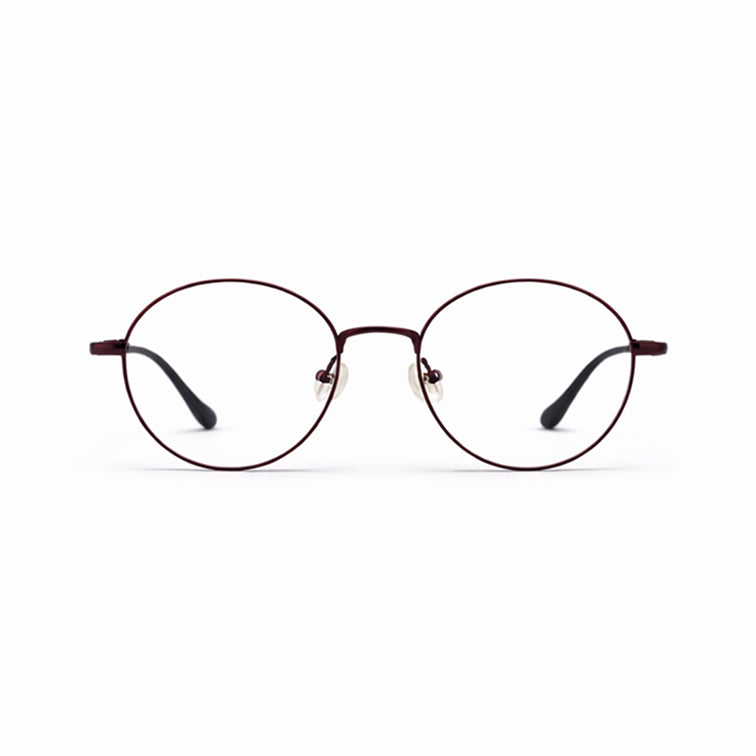 Round Prescription Eyeglasses - Brown