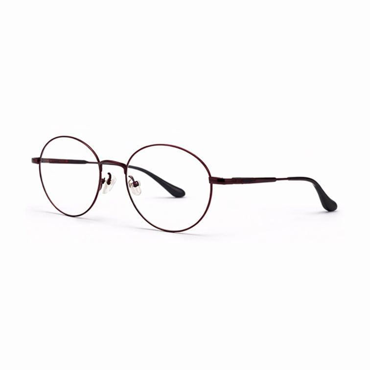 Round Prescription Eyeglasses - Brown
