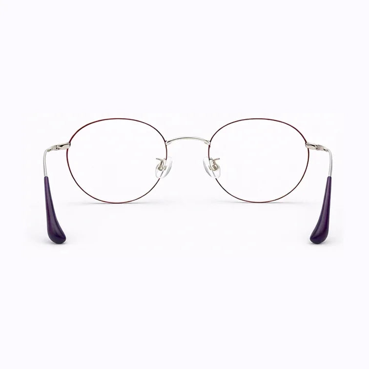 Round Prescription Eyeglasses - Black-zoom-