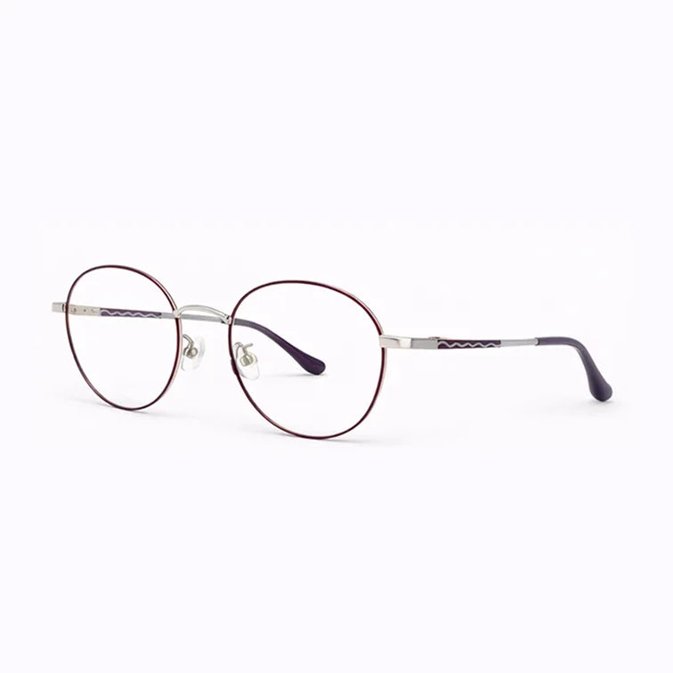 Round Prescription Eyeglasses - Black-2