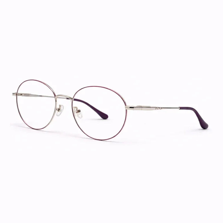 Round Prescription Eyeglasses - Brown Gold-3