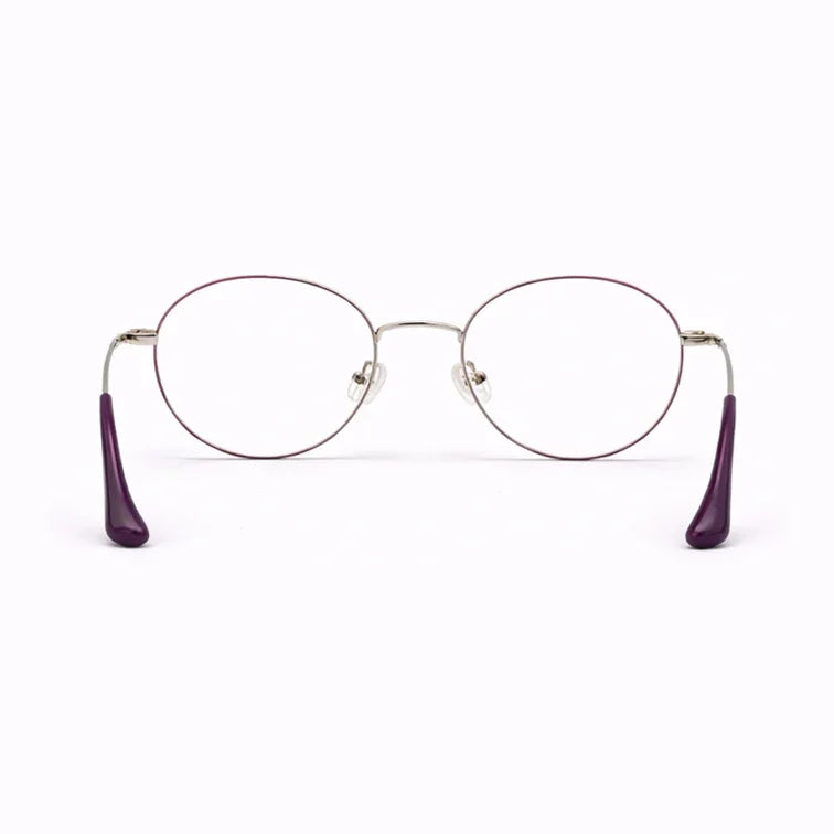 Round Prescription Eyeglasses - Brown Gold-4