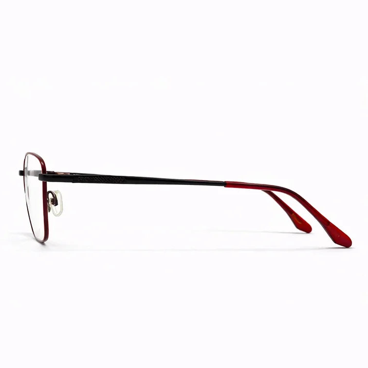 Rectangle Metal Frame Glasses-zoom-