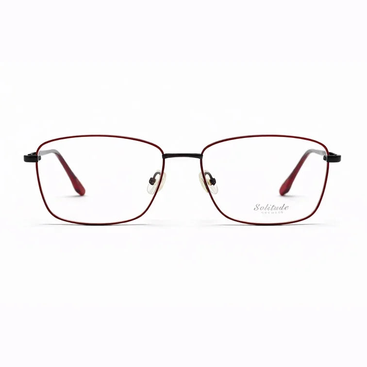Rectangle Metal Frame Glasses-1