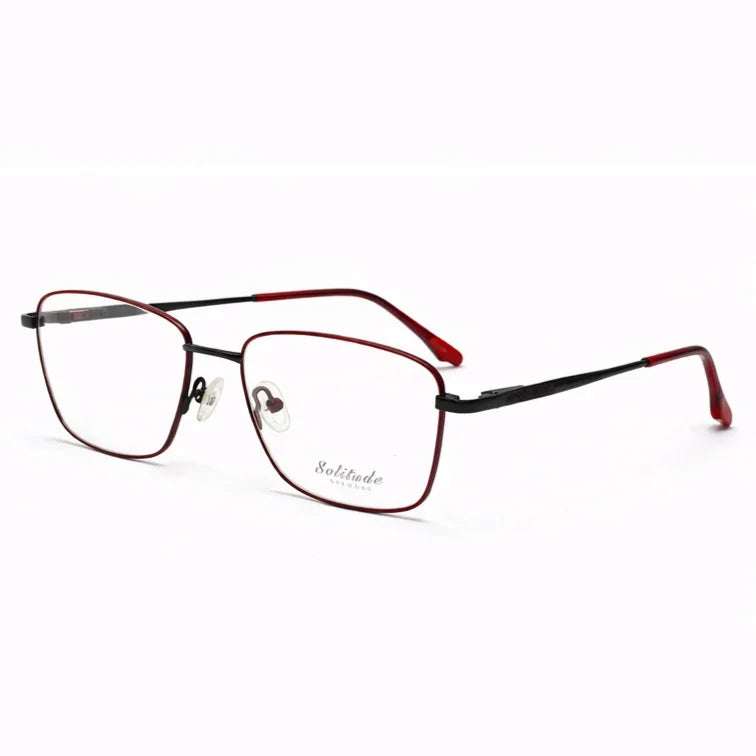 Rectangle Metal Frame Glasses-2