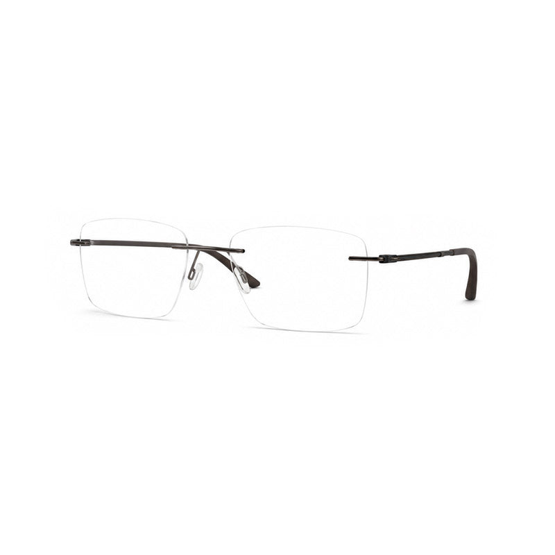 Sleek Black Temple Rimless Eyeglasses - Timeless Lightweight Frame-zoom-2