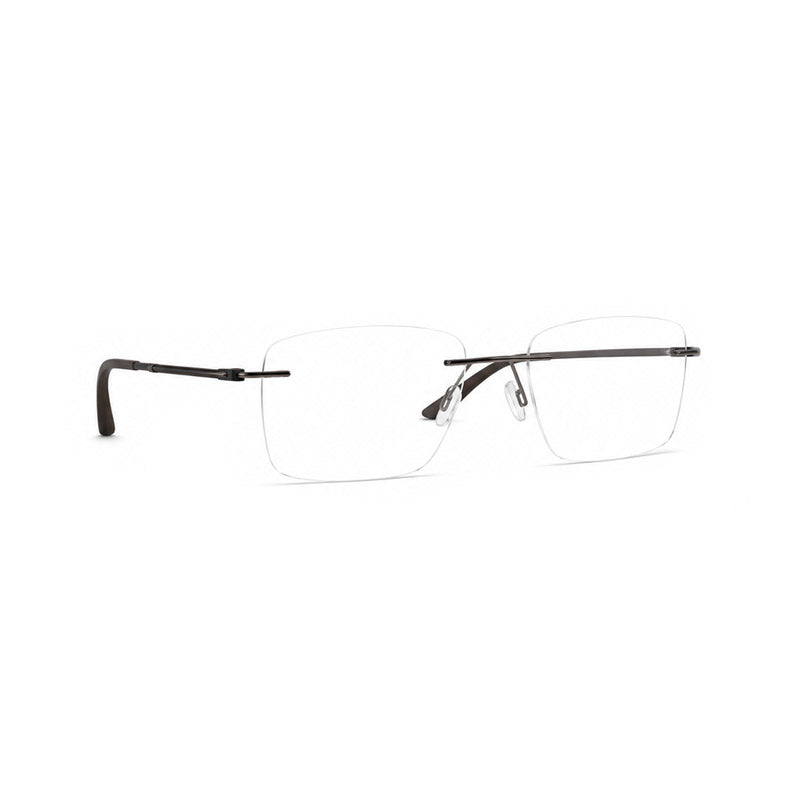 Sleek Black Temple Rimless Eyeglasses - Timeless Lightweight Frame-zoom-4