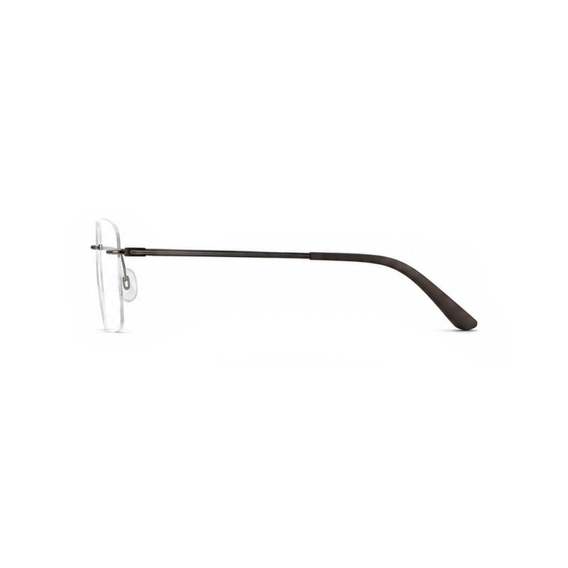 Sleek Black Temple Rimless Eyeglasses - Timeless Lightweight Frame-zoom-5