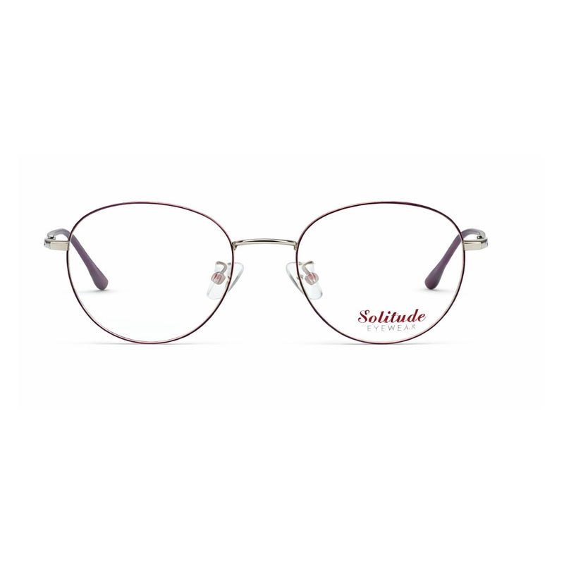 Classic Round Metal Eyeglasses – Solitude-1