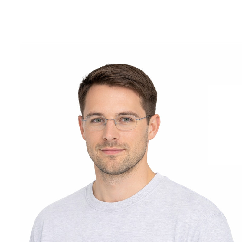Classic Round Metal Eyeglasses – Solitude-6