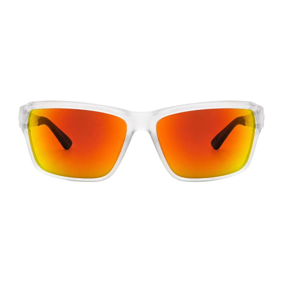 Timberland TB00001 | White Sport Rectangular Mirrored Sunglasses