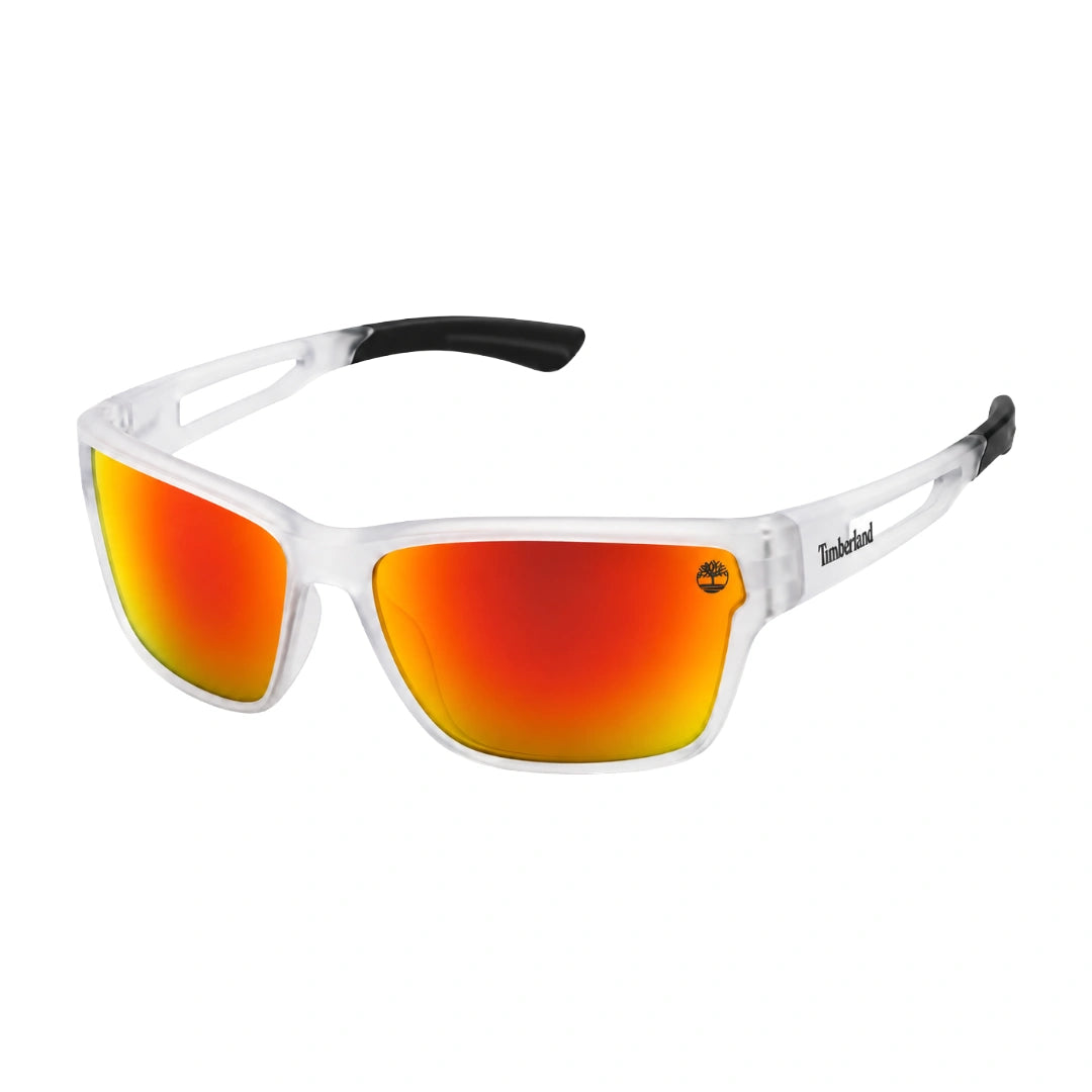 Timberland TB00001 | White Sport Rectangular Mirrored Sunglasses