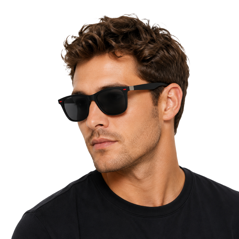 Lensmake | UV400 Square Polarized Sunglasses for Men & Women-zoom-