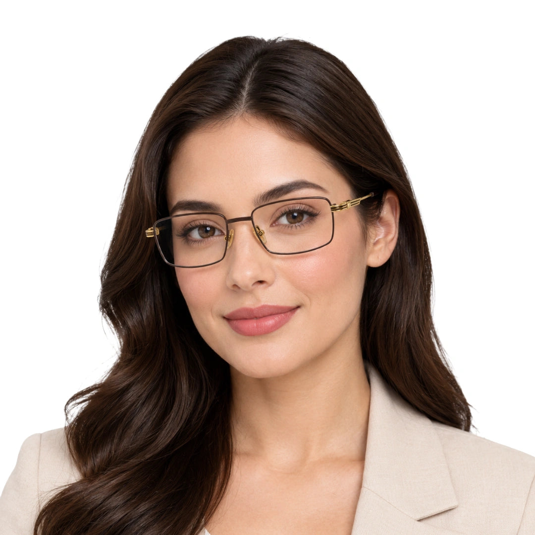Zoe Miller ZM 7511 | Rectangular Dual-Tone Prescription Eyeglasses-6