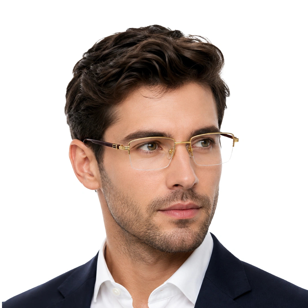 Zoe Miller ZM 7514 | Timeless Half-Rim Luxury Eyeglasses-7