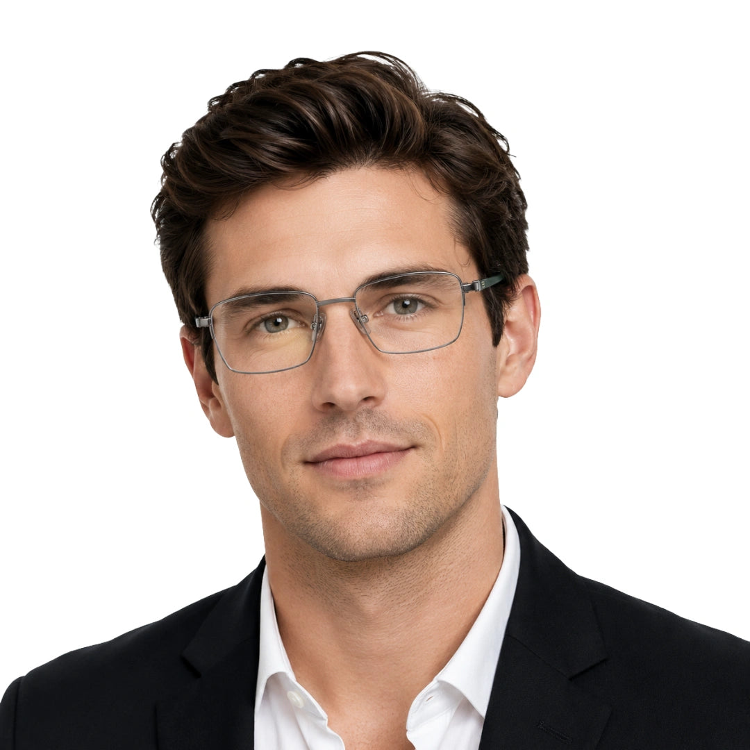 Zoe Miller ZM 7515 | Gunmetal Rectangle Optical Frame-zoom-7