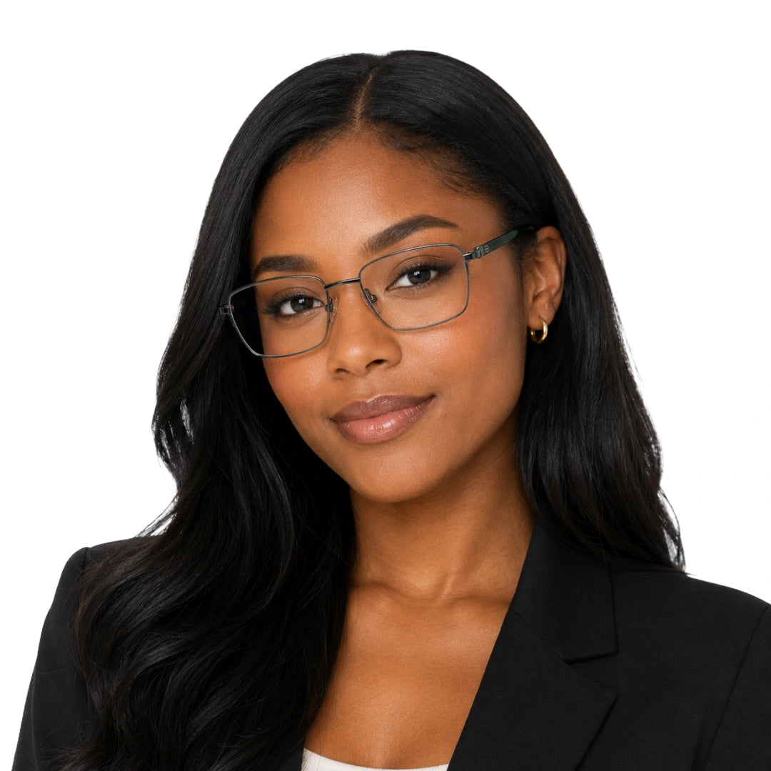 Zoe Miller ZM 7515 | Gunmetal Rectangle Optical Frame-zoom-8