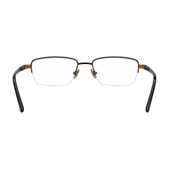 ZM 7517 Gold Brown zoe miller luxury collection eyeglasses in gold, rear view
