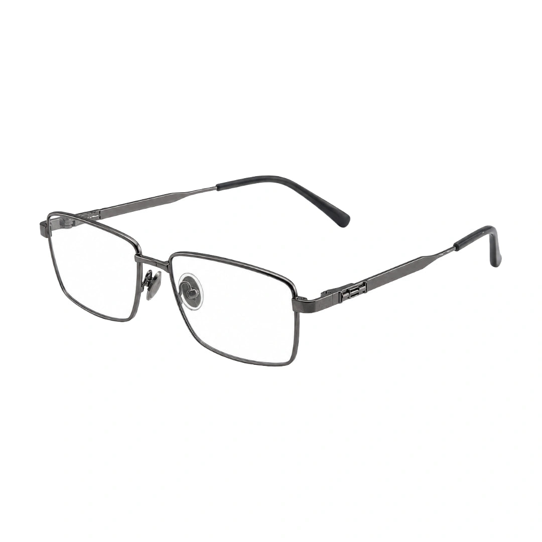 Zoe Miller ZM 7518 | Classic Rectangular Metal Prescription Eyeglasses-3