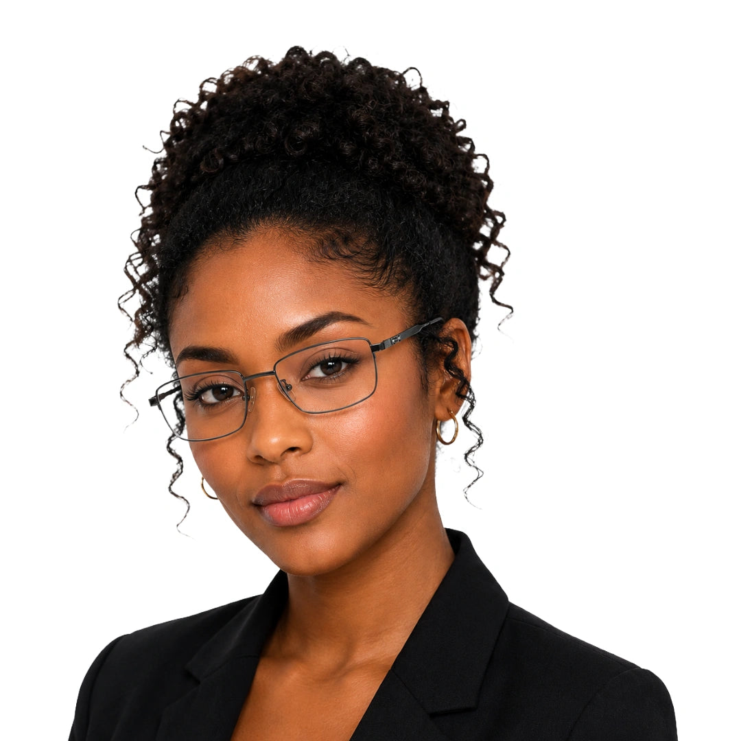 Zoe Miller ZM 7518 | Classic Rectangular Metal Prescription Eyeglasses-6
